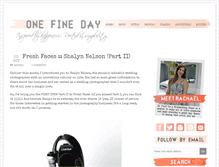 Tablet Screenshot of onefinedayblog.com